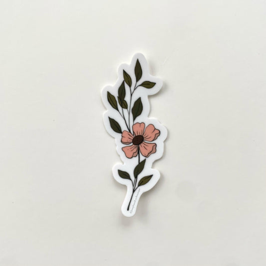 Pink Flower Sticker