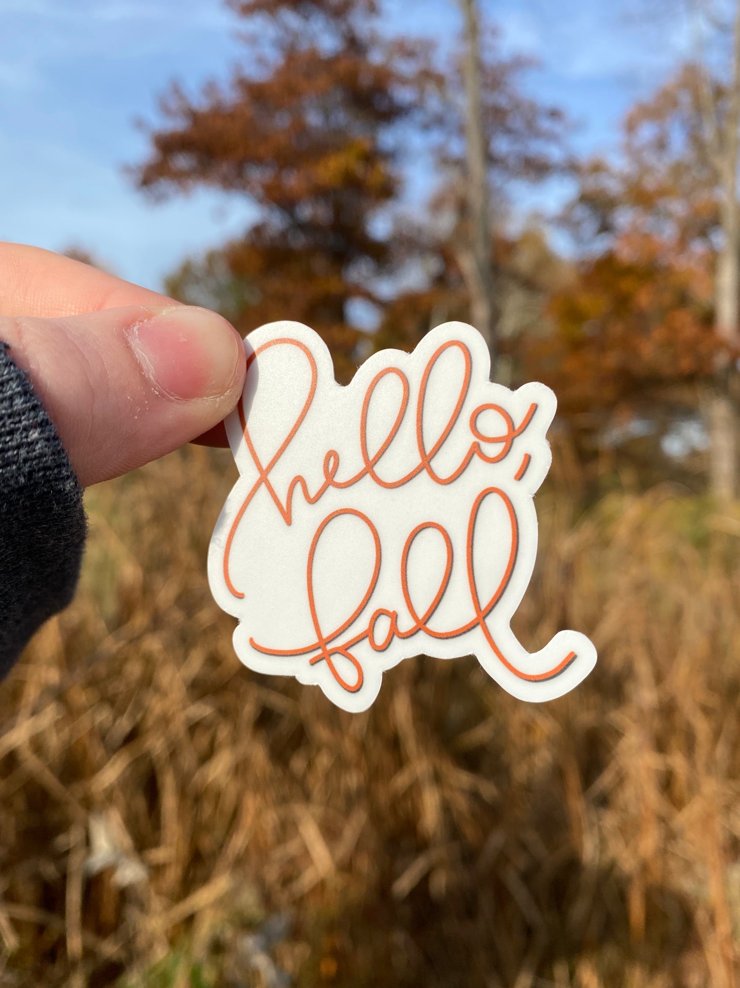 Hello Fall Sticker