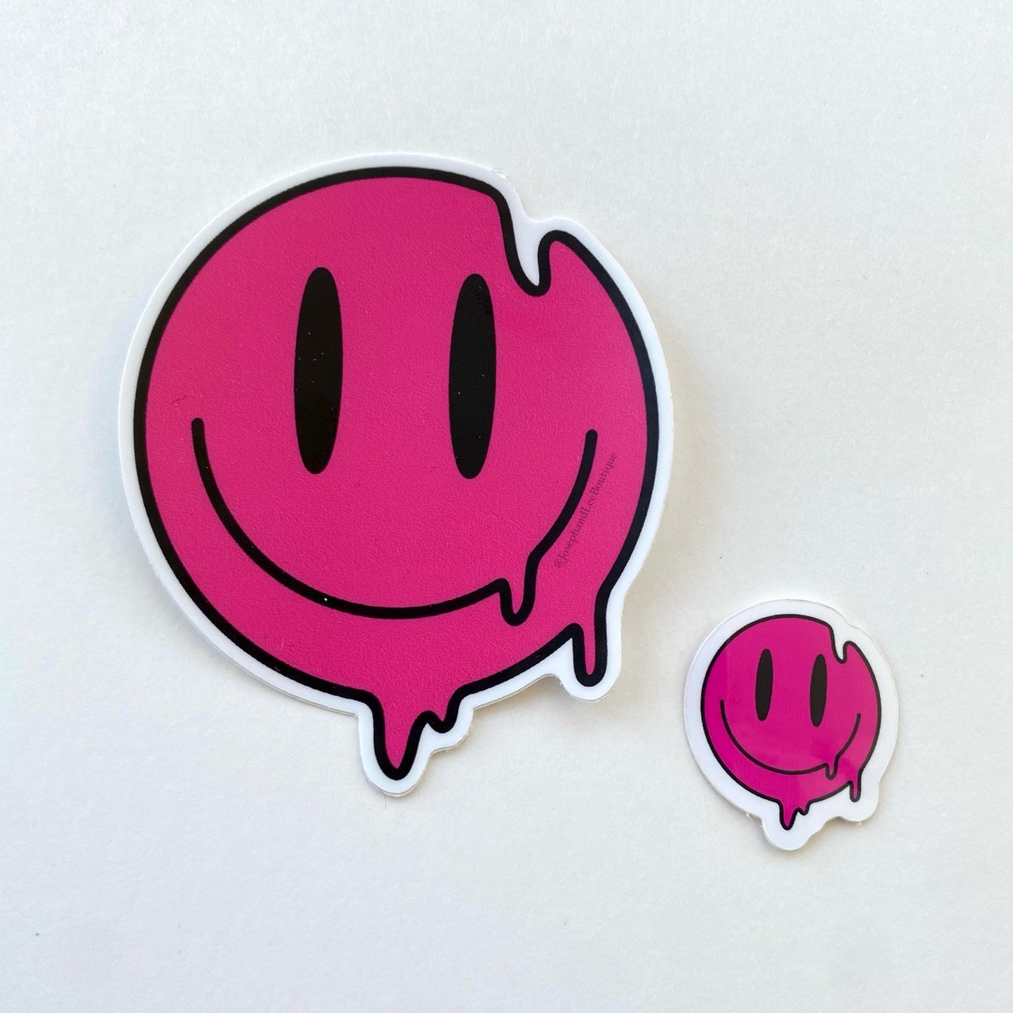 Drippy Smiley Face Sticker