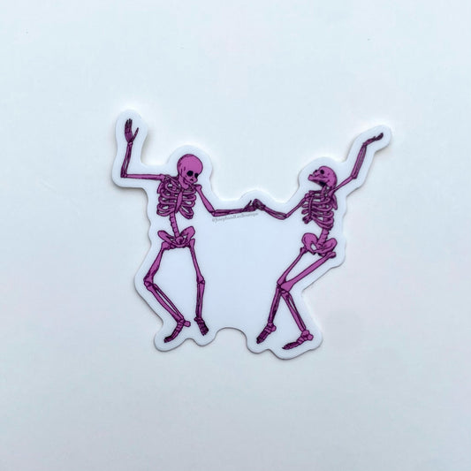 Pink Skeletons Sticker